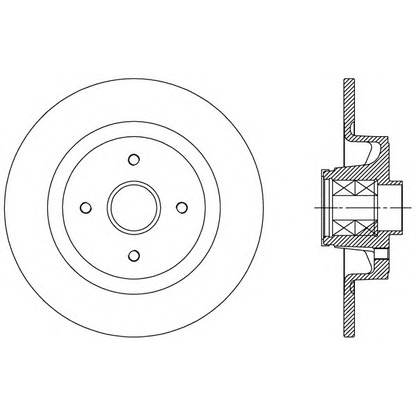 Foto Disco de freno OPEN PARTS BDA251130