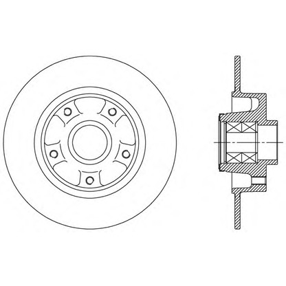 Foto Disco de freno OPEN PARTS BDA251230