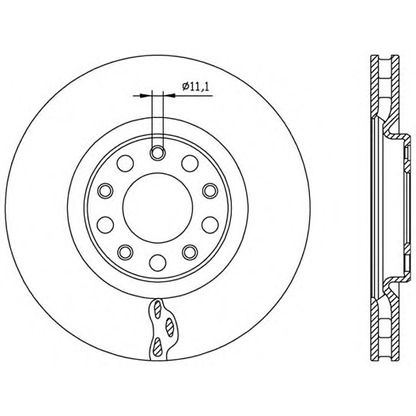 Photo Brake Disc OPEN PARTS BDA256120