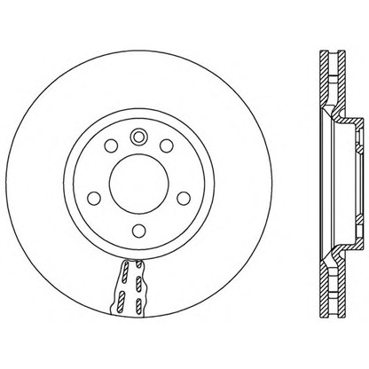 Photo Brake Disc OPEN PARTS BDA257220