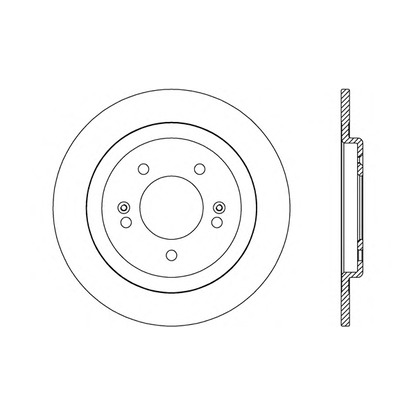 Foto Disco  freno OPEN PARTS BDA260510