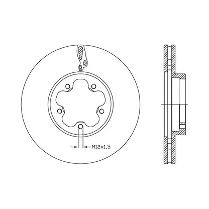 Photo Brake Disc OPEN PARTS BDA263620