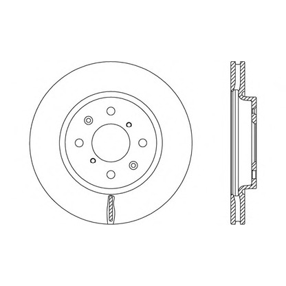 Zdjęcie Tarcza hamulcowa OPEN PARTS BDA265820