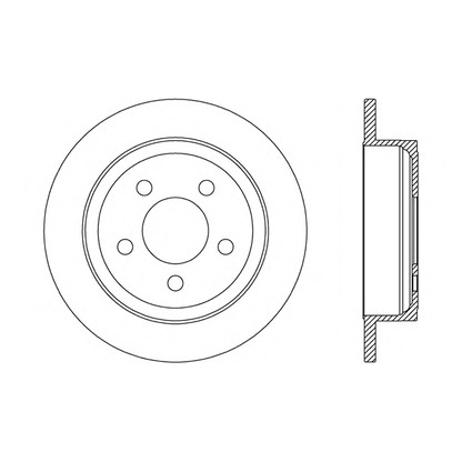 Foto Disco de freno OPEN PARTS BDA267610