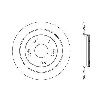 Photo Brake Disc OPEN PARTS BDA268510