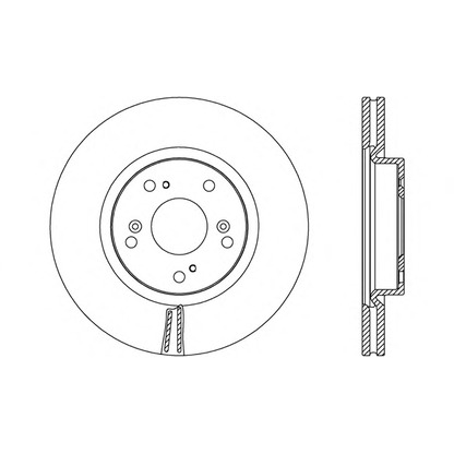 Foto Disco de freno OPEN PARTS BDA268620