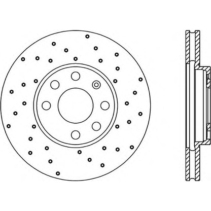 Photo Brake Disc OPEN PARTS BDRS180725