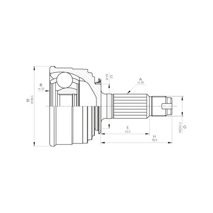 Foto Kit giunti, Semiasse OPEN PARTS CVJ504110