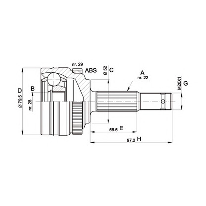 Foto Gelenksatz, Antriebswelle OPEN PARTS CVJ511410