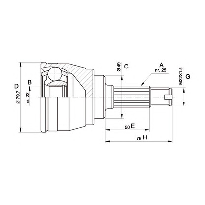 Foto Kit giunti, Semiasse OPEN PARTS CVJ514810