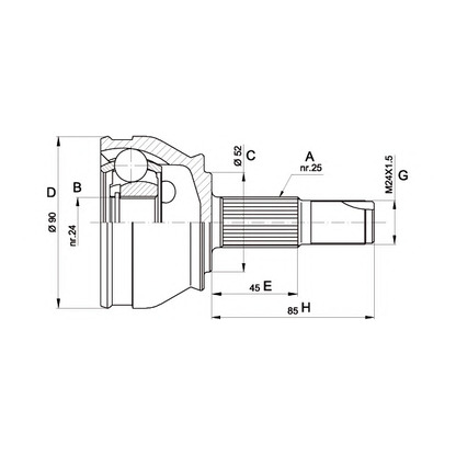 Zdjęcie Zestaw przegubu, półoż napędowa OPEN PARTS CVJ518310