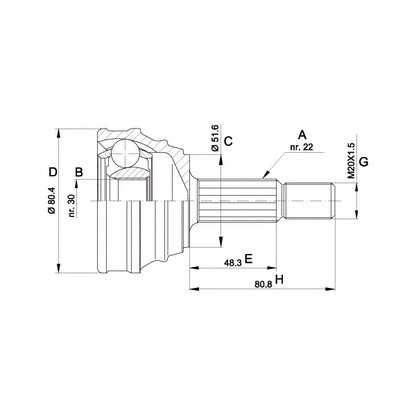 Foto Gelenksatz, Antriebswelle OPEN PARTS CVJ519010