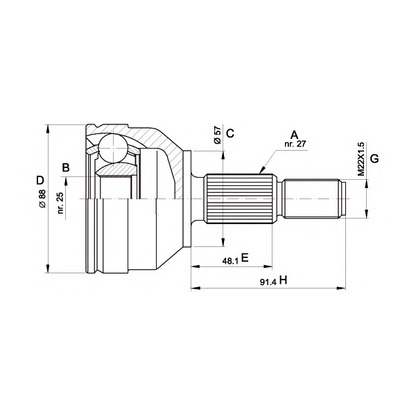 Foto Kit giunti, Semiasse OPEN PARTS CVJ520210