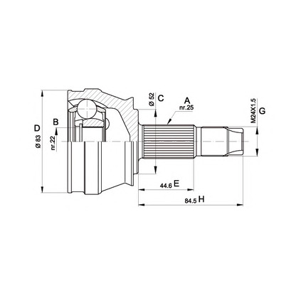 Photo Jeu de joints, arbre de transmission OPEN PARTS CVJ520910