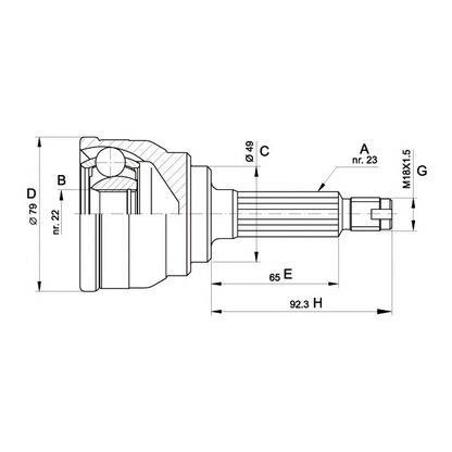 Photo Jeu de joints, arbre de transmission OPEN PARTS CVJ524610