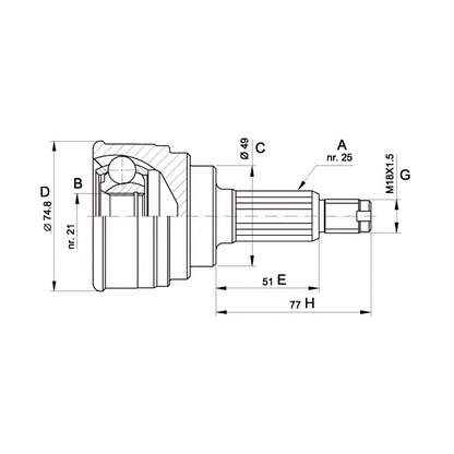 Foto Juego de articulación, árbol de transmisión OPEN PARTS CVJ526010