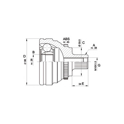 Photo Joint Kit, drive shaft OPEN PARTS CVJ527110