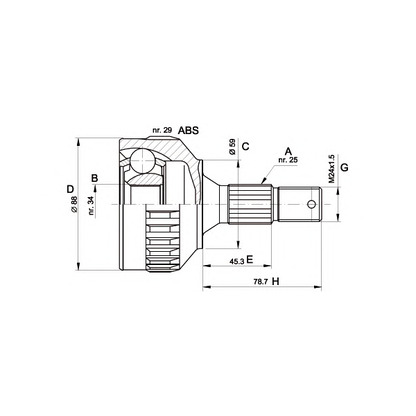 Foto Juego de articulación, árbol de transmisión OPEN PARTS CVJ528710