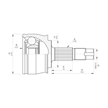 Foto Gelenksatz, Antriebswelle OPEN PARTS CVJ529110