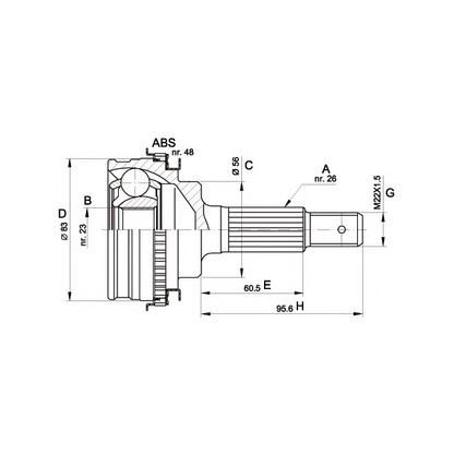 Foto Kit giunti, Semiasse OPEN PARTS CVJ533710