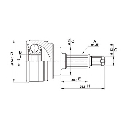 Foto Kit giunti, Semiasse OPEN PARTS CVJ535210