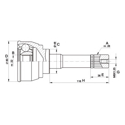 Photo Jeu de joints, arbre de transmission OPEN PARTS CVJ536710