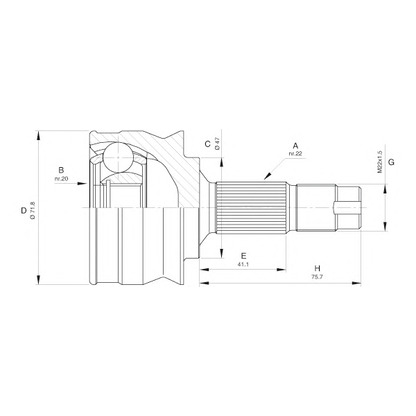 Foto Kit giunti, Semiasse OPEN PARTS CVJ539710