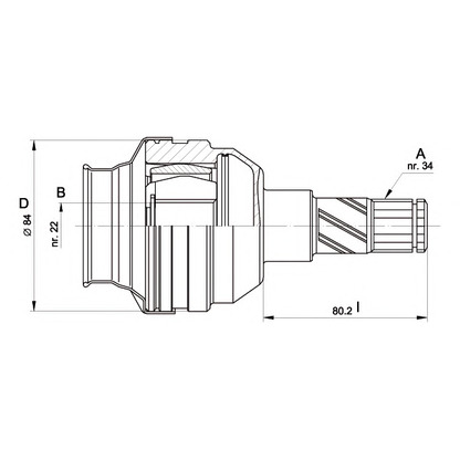 Foto Gelenksatz, Antriebswelle OPEN PARTS CVJ542720