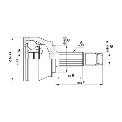 Photo Jeu de joints, arbre de transmission OPEN PARTS CVJ543910