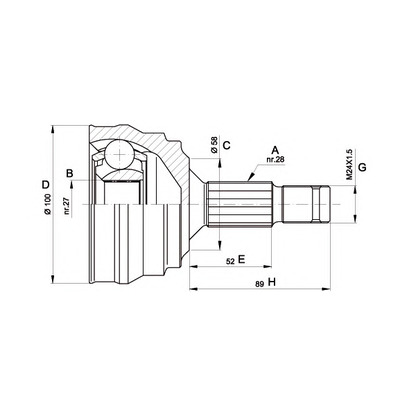 Foto Kit giunti, Semiasse OPEN PARTS CVJ546210