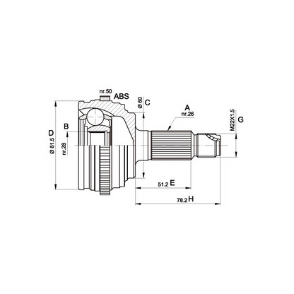 Фото Шарнирный комплект, приводной вал OPEN PARTS CVJ551010