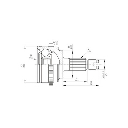 Photo Jeu de joints, arbre de transmission OPEN PARTS CVJ551110