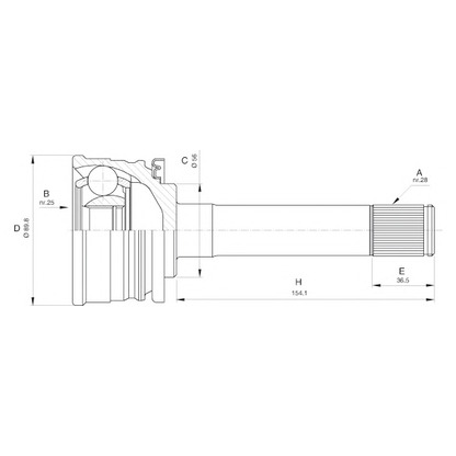 Foto Juego de articulación, árbol de transmisión OPEN PARTS CVJ556010