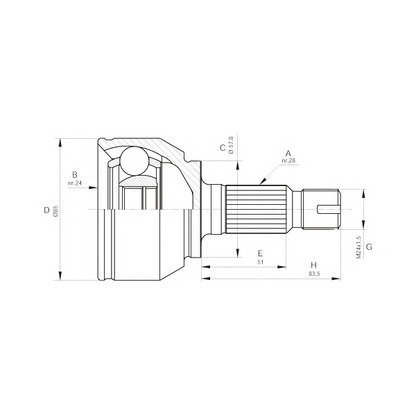 Foto Juego de articulación, árbol de transmisión OPEN PARTS CVJ556710