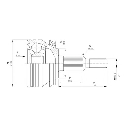 Foto Gelenksatz, Antriebswelle OPEN PARTS CVJ558110