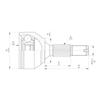 Foto Kit giunti, Semiasse OPEN PARTS CVJ562210