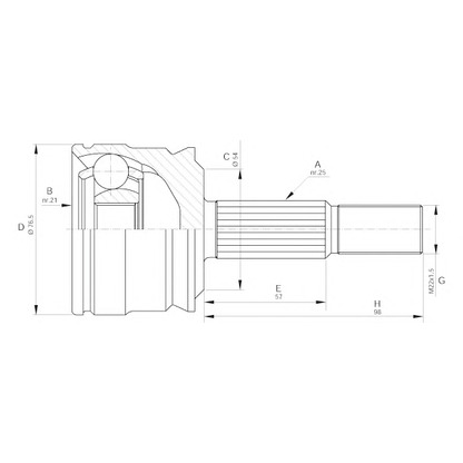 Foto Kit giunti, Semiasse OPEN PARTS CVJ564210