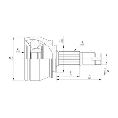 Foto Kit giunti, Semiasse OPEN PARTS CVJ565110