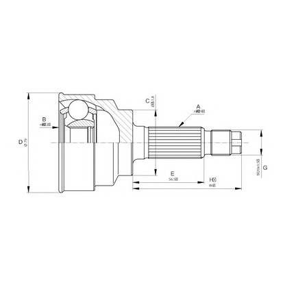 Photo Joint Kit, drive shaft OPEN PARTS CVJ566510