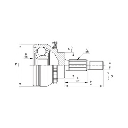 Foto Gelenksatz, Antriebswelle OPEN PARTS CVJ567110