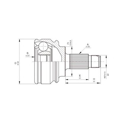 Zdjęcie Zestaw przegubu, półoż napędowa OPEN PARTS CVJ567910