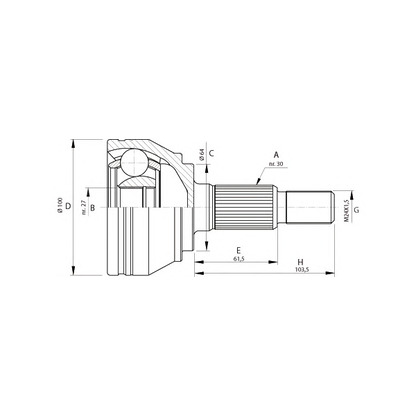 Foto Gelenksatz, Antriebswelle OPEN PARTS CVJ569410