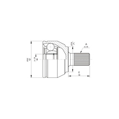 Photo Jeu de joints, arbre de transmission OPEN PARTS CVJ569810