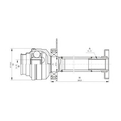 Foto Gelenksatz, Antriebswelle OPEN PARTS CVJ570720