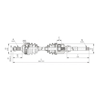 Foto Albero motore/Semiasse OPEN PARTS DRS604500