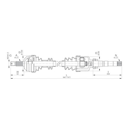 Фото Приводной вал OPEN PARTS DRS605100