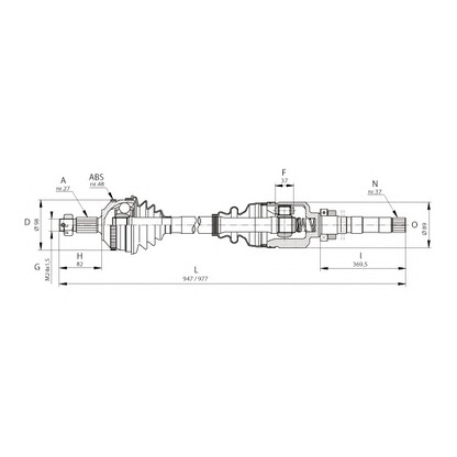 Photo Arbre de transmission OPEN PARTS DRS605300