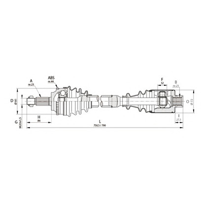 Photo Arbre de transmission OPEN PARTS DRS611100