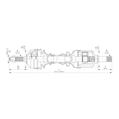 Foto Antriebswelle OPEN PARTS DRS612300