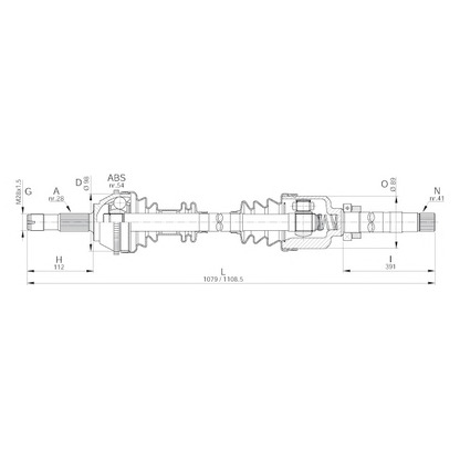 Photo Arbre de transmission OPEN PARTS DRS614400